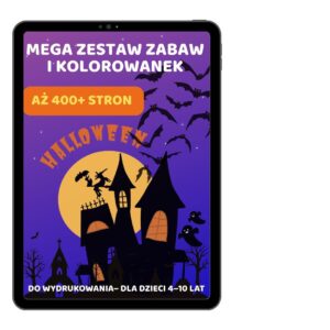 Zestaw zabaw i kolorowanek Halloween