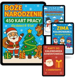 Boże Narodzenie Karty pracy + bonusy